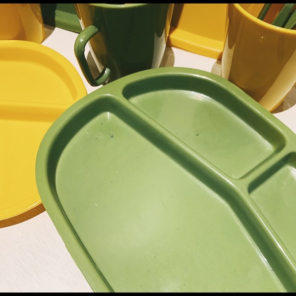 RARE Vintage 50s Basket Ville Picnic Dining Set - Picture 13 of 13